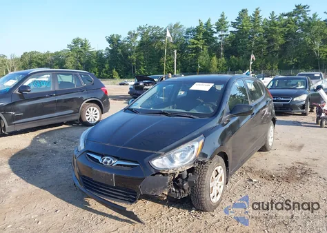 2013 Hyundai Accent Gs from USA, damaged, VIN KMHCT5AE7DU083576